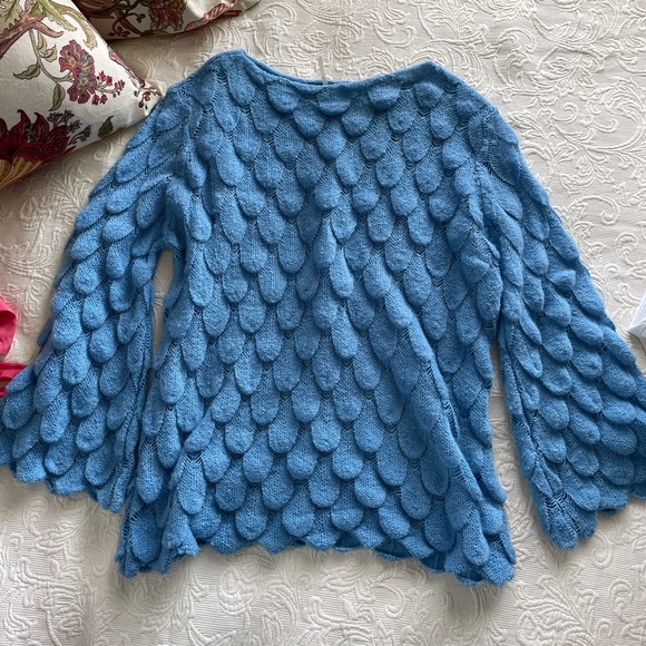 Blue Free People sweater - Picture 1 of 4